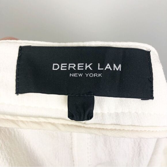 DEREK LAM | White Dress Pants Viscose w/ Silk Binding Women’s US Size 6 - Picture 7 of 10